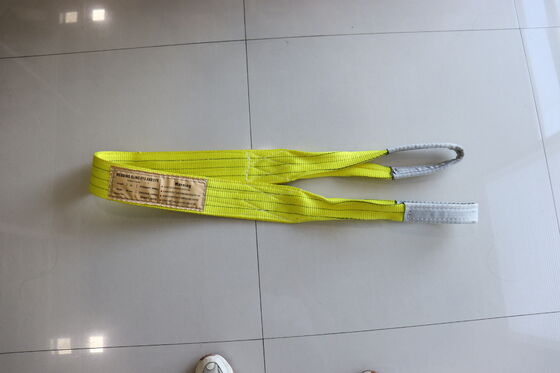 Soft Polyester Webbing Sling Heavy Duty Lifting Webbing Sling For Lifting Steel Machinery Stone And Mould