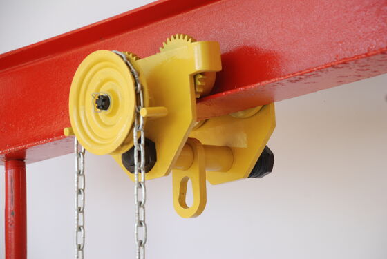 Hook Mounted Monorail Hoist Trolley Anti Collision Electric Chain Hoist Trolley For Heavy Duty Lifting