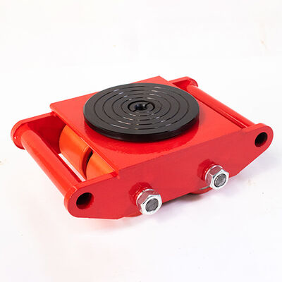 Small Heavy Duty Cargo Trolley Red Heavy Duty Machine Moving Skates