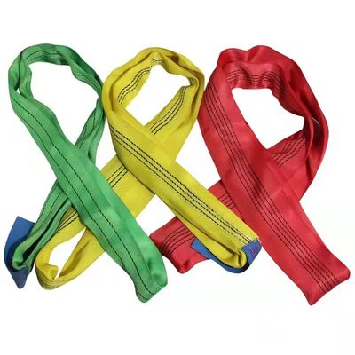 Durable Polyester Lifting Slings 6ton 8ton 10ton 12ton Soft Lifting Sling 7:1,6:1