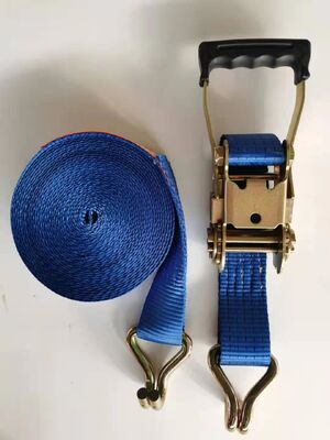 Versatile Cargo Lashing Strap Low Elongation Cargo Ratchet Straps Anti Abrasion