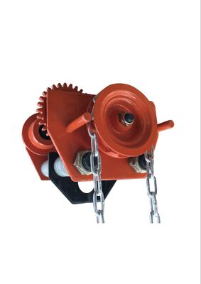 Durable Monorail Hoist Trolley Hook Mounted Chain Hoist Trolley With Cast Steel Body