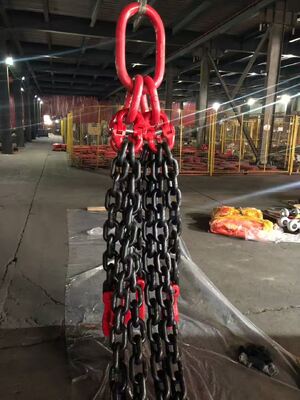 Durable Lifting Chain Sling Corrosion Resistant G80 Lifting Sling Equipped With Chain Rigging Hooks