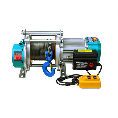 Aluminum Shell Wire Rope Electric Winch Lightweight Electric Wire Rope Winch Corrosion Resistant
