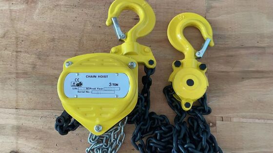 Heavy Duty Lifting Chain Hoist Customized Hand Operated Chain Block With High Tensile Chain