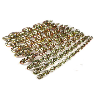 Galvanized Tie Down Chains Nacm96 Standard Grab Hook Chain With G70 Clevis Hook 5/16