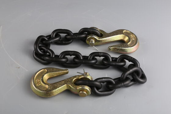 10mm 3m Lashing Chains Heat Treated Chain Sling With Hooks