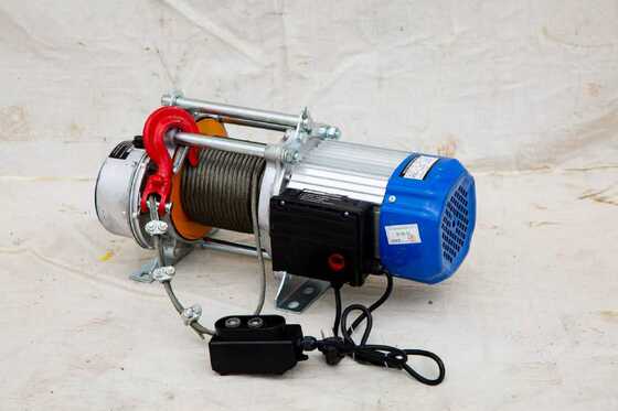 Aluminum Shell Wire Rope Electric Winch Lightweight Electric Wire Rope Winch Corrosion Resistant