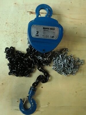 3m - 12m Lifting Height Steel Chain Hoist 1t / 2t / 3t / 5t Manual Chain Pulley Hoist