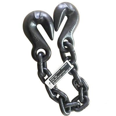 10mm*9m G80 Lifting Chain Black Chain With Heavy Duty Eye Hook