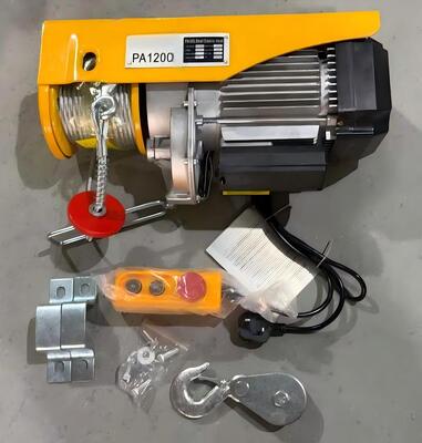220V Portable Electric Hoist Light Weight Electric Lifting Hoist  For Home Garage Use
