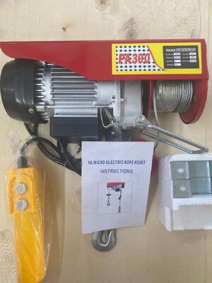 220V Portable Electric Hoist Light Weight Electric Lifting Hoist  For Home Garage Use