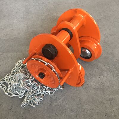 Gear Type Chain Block Trolley Manual I Beam Hoist Trolley For Industrial Lifting