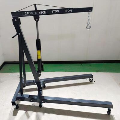 Durable Mini Lift Crane Portable Small Garage Crane With Hydraulic Pump And Telescopic Boom