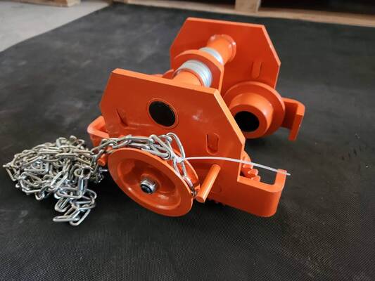 Hand Operated Push Travel Beam Trolley Low Friction Overhead Hoist Trolley With Mechanical Stop Baffle
