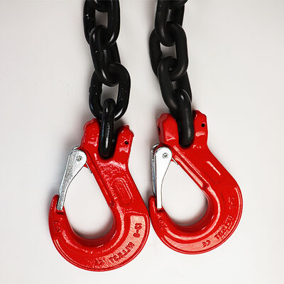 G80 Clevis Sling Hook Red Lifting Clevis Hook With Safety Catch