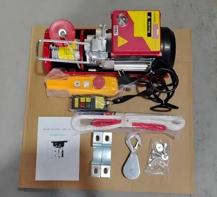 Wall Mounted Micro Electric Hoist Safe Operation 220V Electric Hoist 10m/Min 5m/Min