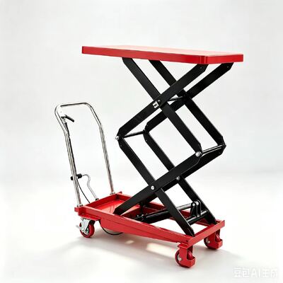 0.9m - 2m Manual Scissor Lift Table 800kg, 500kg, 1000kg Hydraulic Lift Table