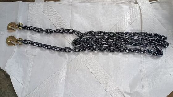 10mm 3m Lashing Chains Heat Treated Chain Sling With Hooks