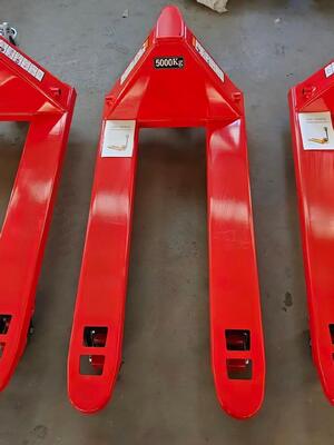 80 Mm Tandem Load Wheel Diameter Handpallettruck Including PU Nylon 180x50 Mm Steering Wheel Designed for Load Movement