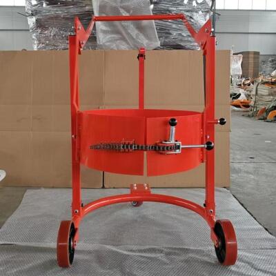 300KG Manual Drum Tilter | 55 Gallon Steel Drum Pouring Trolley with Gas Spring Assist