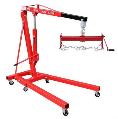 Durable Car Engine Crane Heavy Duty Hydraulic Engine Lifting Crane 1 Ton - 3 Ton With Hydraulic Pump