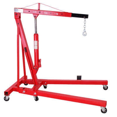 Durable Car Engine Crane Heavy Duty Hydraulic Engine Lifting Crane 1 Ton - 3 Ton With Hydraulic Pump