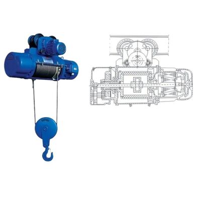 0.5 Ton - 50 Ton Wire Rope Electric Hoist Low Noise Heavy Duty Electric Hoist IP54 IP44