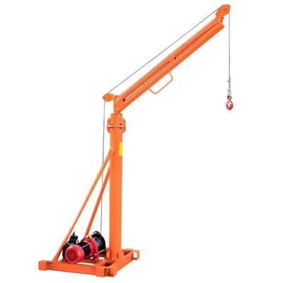 Portable Mini Lift Crane 200kg - 1000kg Monkey Lift Crane With 360 Degree Rotation