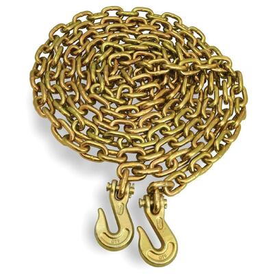 Galvanized Tie Down Chains Nacm96 Standard Grab Hook Chain With G70 Clevis Hook 5/16