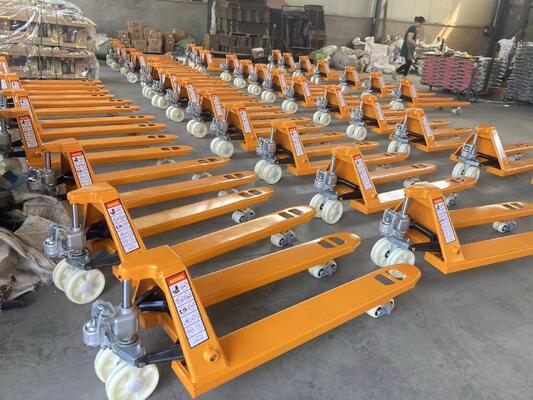 Hydraulic Hand Pallet Truck Durable Pallet Truck 2 Ton With Nylon Wheels