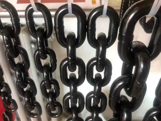 Black Oxide 13mm Lifting Chains Galvanized Lifting Chain Sling For Transport Rigging Alloyed Steel