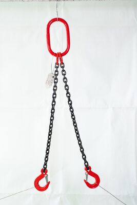 Customizable Multi Leg Chain Sling 1 / 2 / 3 / 4 / 6 Leg Chain Lifting Sling With Safety Hooks,