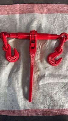 Ratchet Type Load Binder with G80 Lashing Chain, Cargo Chain Tensioner for Truck Cargo Securing