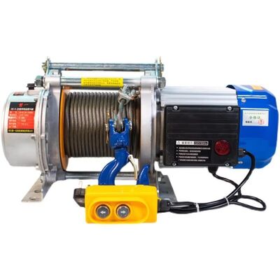 Lightweight Small Electric Winch 220V Waterproof Electric Winch Portable