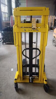 1000kg 2000kg 3000kg Manual Hydraulic Pallet Stacker Custom Hand Pump Stacker With Adjustable Forks