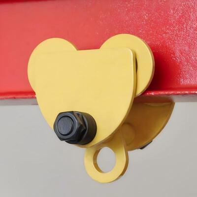 Travelling Manual I Beam Trolley Single Rail Push Travel Trolley For Overhead Lifting