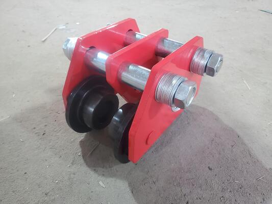 Wear Resistant Manual Plain Trolley Push Type Monorail Travelling Trolley For Workshop Lifting