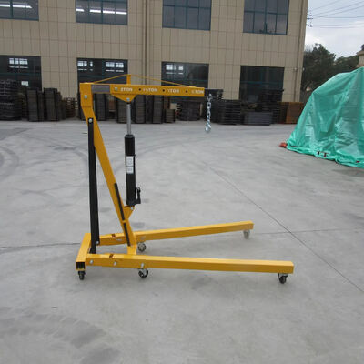 1 Ton 2 Ton 3 Ton Hydraulic Foldable Shop Crane Mobile Engine Hoist Crane With Adjustable Lifting Boom