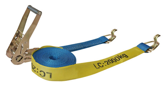 Swan Hook Lashing Ratchet Strap Anti Abrasion Tie Down Ratchet Strap