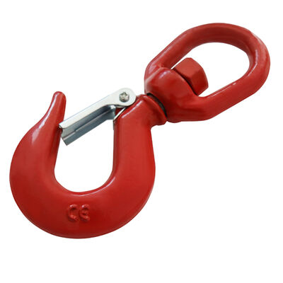 360 Degree Rotating Chain Sling Hook G80 Crane Hoist Hook With Latch