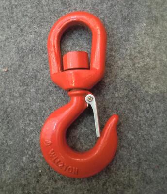 360 Degree Rotating Chain Sling Hook G80 Crane Hoist Hook With Latch