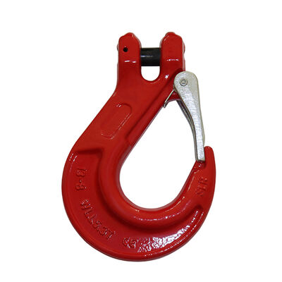 G80 Clevis Sling Hook Red Lifting Clevis Hook With Safety Catch