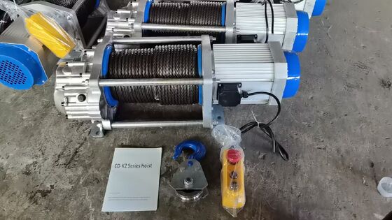 Aluminum Shell Wire Rope Electric Hoist CD-K1 / KCD Models