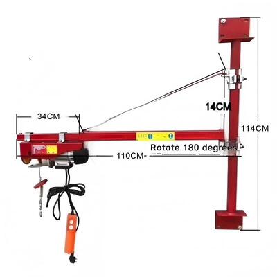 10m/Min 5m/Min Wall Mounted Electric Hoist Lightweight Mini Rope Hoist