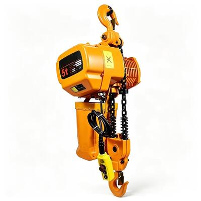 Electric Chain Hoist Equipped with Emergency Stop Button and Overload Limiter Ensuring Operator Safety and Load Protection capacity 5ton