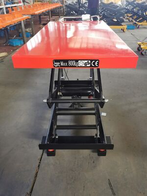Manual Hydraulic Table Lift, Mobile Scissor Lift Table, Portable Hydraulic Lifting Cart for Warehouse Workshop